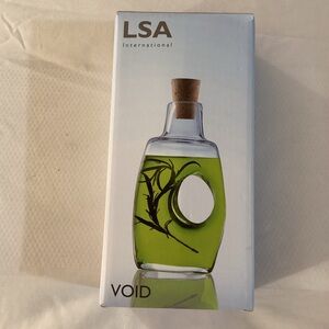 LSA Void Oil/Vinegar Bottle & Cork Stopper 4oz